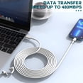 thumbnail image 3 of Cargador rápido DelTucci para iPhone con 2 cargadores de pared USB C de 20 W, 3 of 7