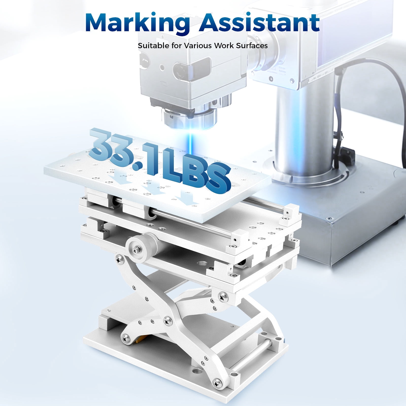 Miumaeov 3 Axis XYZ 3D Aluminum Alloy Work Table Working Platform For Laser Marking Engraving Machine