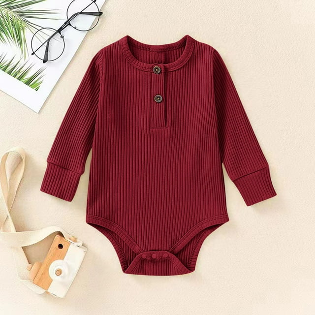 Cowsor Baby Long Sleeve Crawling Onesies – Perfect for Naps & Play (Sizes 66-90)
