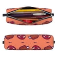thumbnail image 2 of Fotbe Cartoon Meat Pattern Leather Pencil Case, Pencil Pouch with Durable Zipper, Compact and Stylish Organizer for Stationery, Art Supplies, Travel Essentials, 2 of 7