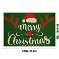 5x7 Rugs Christmas Snowman And Deer Cartoon Character Door Mat Bathroom