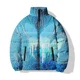 thumbnail image 1 of Chaqueta de algodón con estampado de mariposas personalizada, abrigo de invierno para hombre, chaquetas modernas y versátiles, cómodas y cálidas, abrigos tipo parka para hombre, 1 of 5