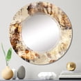 thumbnail image 2 of DESIGN ART Designart 'Brown Orange And Grey Grunge Pattern' Printed Patterned Wall Mirror 24in.x36in., 2 of 5