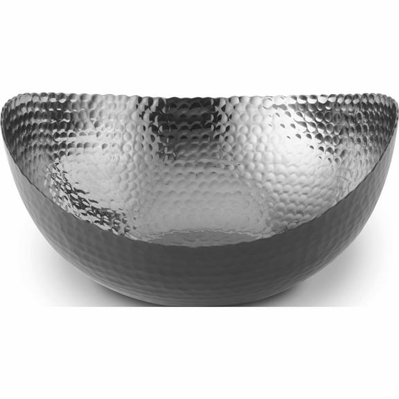 Fashion Medium Black/Nickel-Plated Eclipse Bowl (8.25 X 7.5) Made In India -Jewelry By Sweet Pea