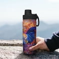 thumbnail image 7 of Picia Rooster Oil Painting Pattern Water Bottle 18 oz Stainless Steel Insulated Bottles With Handle Leak Proof Gym Sport Water Jug BPA-free insulated kettle For Men Women Adults, 7 of 7