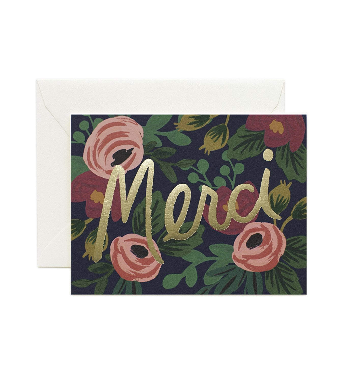 Rosa "Merci" Thank You Note Cards by . -- Set of 8 Cards ...