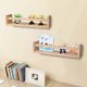 thumbnail image 4 of New 2Pcs Bookshelf Natural Wood Floating Wall Bookshelf for Kids Nursery Shelves for Wall Bathroom Decor Kitchen Spice Rack, 4 of 5