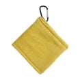 thumbnail image 3 of 2 Toallas De Pelota De Golf Con Clip, Accesorios De Golf Portátiles, Limpiador De Pelotas De Golf, Bolsillo Amarillo, 3 of 8