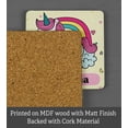 thumbnail image 5 of Printtoo Kids Placemat & Coaster Set Personalized Birthday Christmas Gifts For Girls,Unicorn-11x17 Inch, 5 of 6