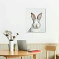 thumbnail image 2 of Nawypu  Sylvie Bunny Rabbit Animal Print Portrait Canvas Wall Art, 2 of 4
