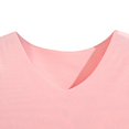thumbnail image 5 of Womens Summer Pajamas 2 Piece Lounge Outfits Casual Crewneck Short Sleeve Tops and Wide Leg Pants Sets Sleepwear Pink, 5 of 6