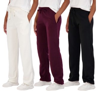 3 Pack Women's Yoga Joggers With Pockets - Super Soft Lounge Sweatpants, Comfy Casual Athletic Gym Pants Loose Fit