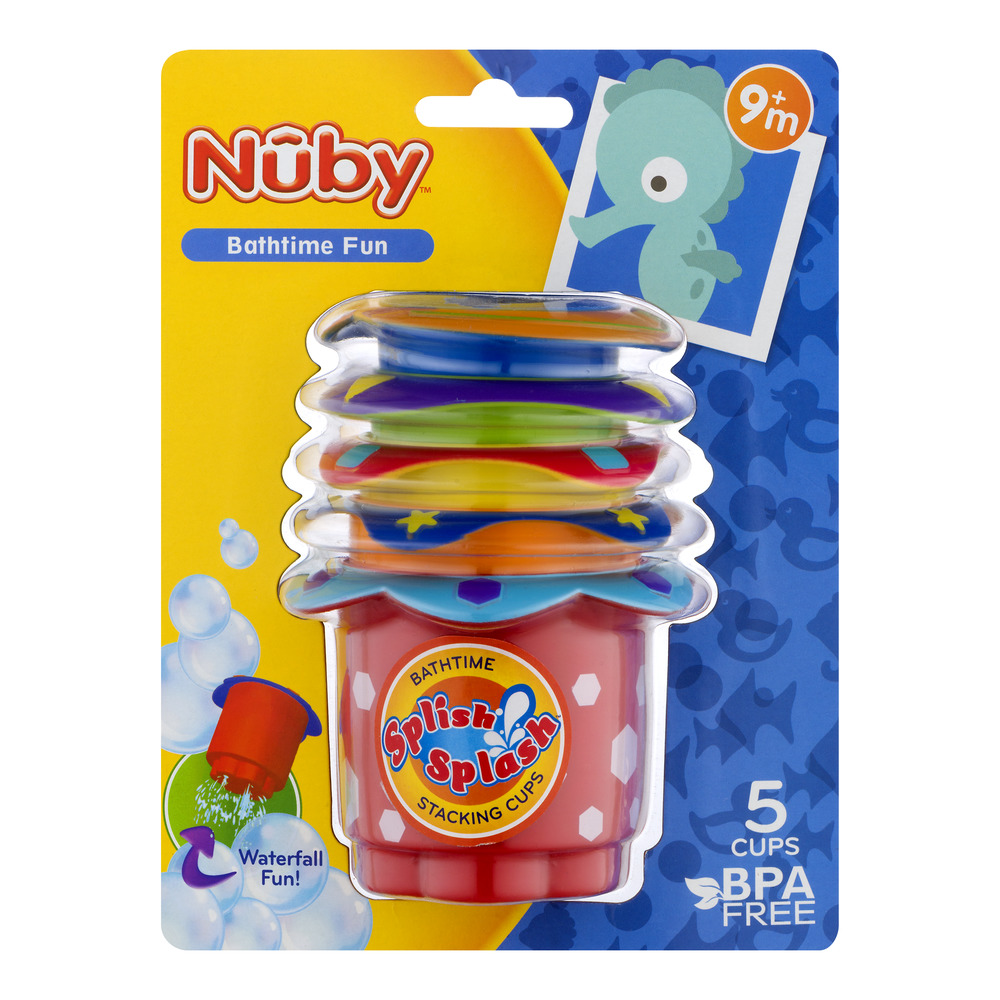 Nuby Splish Splash Bath Time Stacking Cups, 5 Piece - image 3 of 3