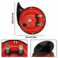 thumbnail image 3 of 2Pack 12V 300db Electric Auto Loud Horn, High/Low Dual Tone Snail Air Horn for Boat, Car, Truck, Motorcycle, 3 of 8