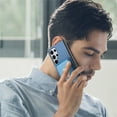 thumbnail image 7 of Classic Back Case for Samsung Galaxy S23 Ultra, with Removable Magnetic Card Slots Support Car Magnetic Mount with Finger Ring Stand Business Thin Fit Phone Case for Galaxy S23 Ultra, Blue, 7 of 7