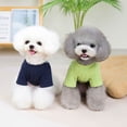 thumbnail image 3 of Yidarton 2022 Soft Plush Clothing Simple Leisure Warm Pet Clothing Autumn And Winter Teddy Faggy Dog Clothing navy blue, 3 of 6