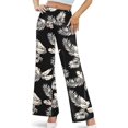thumbnail image 4 of Pantalon Large Extensible pour Femmes, Pantalon Décontracté Confortable Taille Haute, 4 of 5