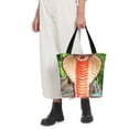 thumbnail image 5 of Pofeuu Cobra Snake Print Women Fashion Shoulder Handbags Top Handle Satchel Bags Tote Shoulder Shopping Bag Stylish Canvas Tote Bag, 5 of 6