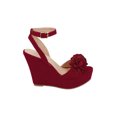thumbnail image 2 of Sandalia Color Rojo Tacon 11.5 Con Detalle Al Frente Mundo Terra 025268, 2 of 3