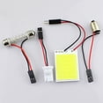 thumbnail image 3 of Soumake 4W 12V COB Chip LED 24 SMD Car Interior Light T10 Festoon Dome Adapter Light, 3 of 5