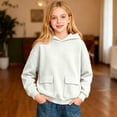thumbnail image 5 of SUXIAN Hoodie Girls Graphic Print Long Sleeve Pullover Casual Jacket with Pocket Kids Girls Hoodie 7-8 Years, 5 of 6