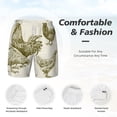 thumbnail image 6 of Picia Chickens pattern Mens Swim Trunks with Compression Liner Stretch Beach Shorts Quick Dry with Zipper Pockets No-Chafing Board Shorts-XX-Large, 6 of 9