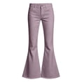 thumbnail image 6 of DJDLJWCJ Teen Girls School Uniform Pants Wide Leg Solid Color Flare Pants Stretch Soft Pull On Casual Pants Multicolor Size 11, 6 of 6