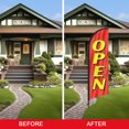 thumbnail image 6 of QSUM Open Sign Feather Flag with Pole Kit,8.2FT Open Advertising Flag, Open Business Sign,Open Windless Swooper Flag, 6 of 7