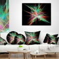 thumbnail image 3 of Designart Green Red Spectrum of Light - Abstract Throw Pillow - 18x18, 3 of 4