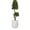 White, variant on STONE LITE 11.02" x 11.02" x 11.81" Round White Plastic Plant Planter with UV Resistant