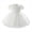 White, variant on Baby Girl Christening Lace Tulle Dress, Newborn Floral Flower Kids Skirt, Toddler Birthday Wedding Party Princess Gown 3-6 Months White