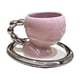 thumbnail image 1 of Taza de café de cerámica lisa con asa, para té, café, zumo, 160 ml, bonita Taza Violeta, 1 of 9