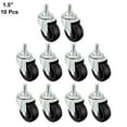 thumbnail image 4 of Unique Bargains Roulettes Pivotantes 1.5 Pouces Caoutchouc M8 x 15mm Vis Roues 10 Pcs, 4 of 4