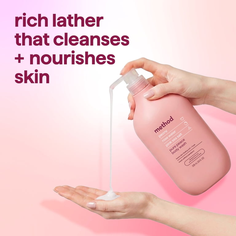 Method Pure Peace Body Wash, Rose & Sea Salt, 28 oz photo 5