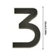 thumbnail image 2 of Placas de matrícula acrílicas 10CM Rótulos decorativos negros | Acentos elegantes y modernos de decoración para el hogar | Letras y números personalizables autoadhesivos | Arte de pared, 2 of 2