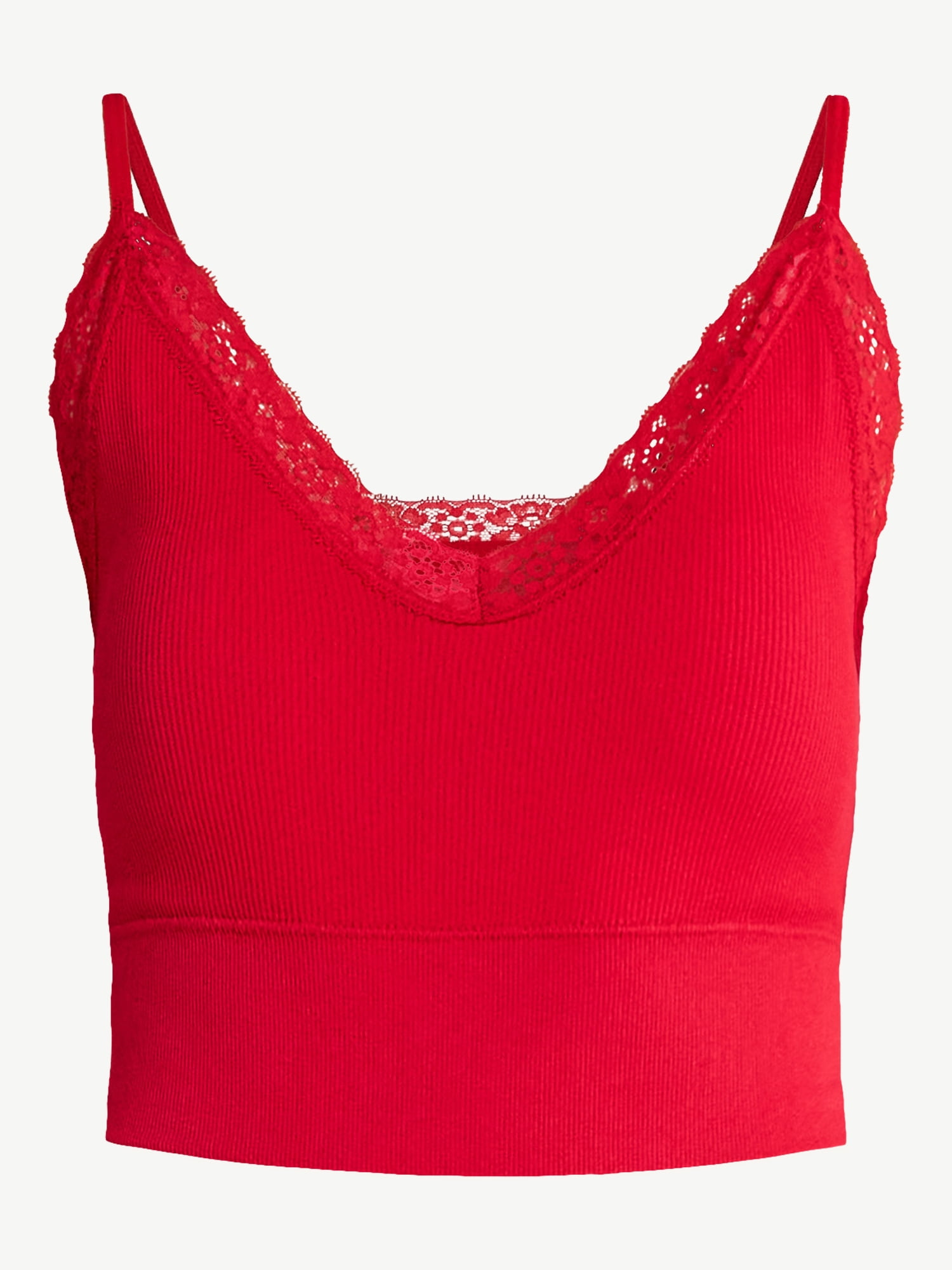 No Boundaries Lace Trim Cami Tank, Women's
