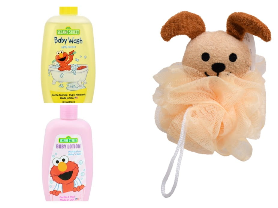 Sesame Street Elmo Baby Body Wash, Moisturizing Pink Baby Lotion & Soft