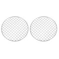 thumbnail image 1 of Uxcell 2 Pcs Round Cooking Rack, Dia 7.9 Inch Stainless Steel Grill Grate Cross Wire Barbecue Grill for Cooking Baking Air Fryer Racks, Silver, 1 of 5