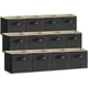 thumbnail image 1 of Cubos de almacenamiento Lifewit, 12 paquetes, 28 cm, tela plegable, color negro, 1 of 7