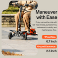thumbnail image 4 of SuperHandy Foldable Mobility Scooter - Lightweight, 48V 2Ah Li-Ion Battery, and 330 lbs Capacity, 4 of 7