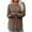 Khaki, variant on Plus Size Women's Casual Loose Crew Neck Top High Low Arc Hem Flowy Blouse Comfortable Tunic Shirt Stylish Everyday Wear