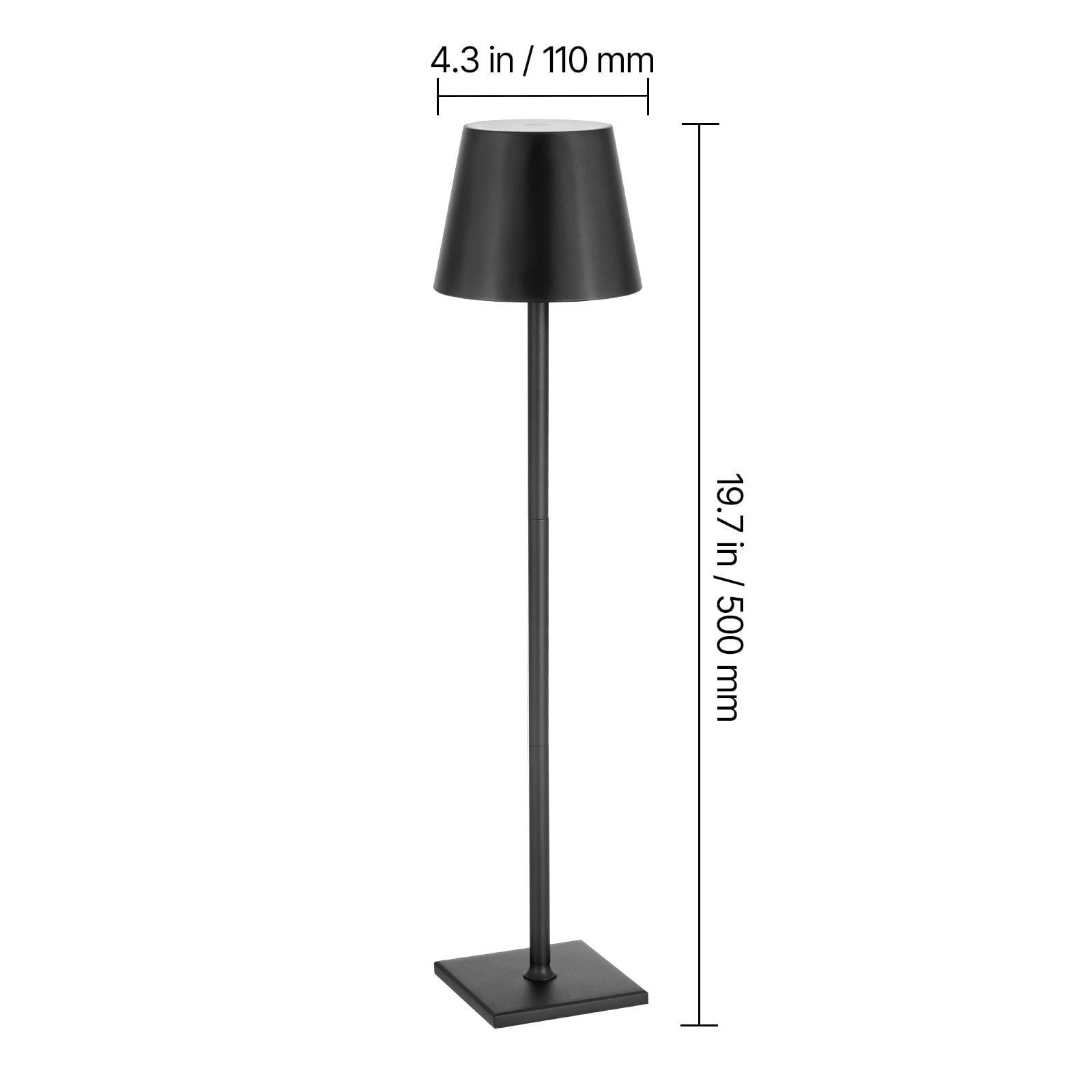 Cordless Table Lamp 2-Pack, 5200mAh Rechargeable Battery Desk Lamp, Stepless Dimming 10%-100%, 3 Color Temperatures, 3 Adjustable Heights, Detachable for Bottle Decor