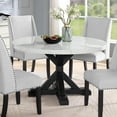 thumbnail image 2 of Roundhill Furniture Hirima Modern Elegance 54" Round Dining Table, Solid Acacia Wood Base, 2 of 7