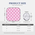 thumbnail image 3 of Balery 2 Piece Pink And White Polka Dot Car Windshield Sun Shade|Foldable Front Windshield Shade for Car Front Window for Most Sedans SUV Truck-Medium, 3 of 7