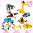 thumbnail image 6 of Joyfy 24 Packs Valentines Day Cards with Animal Building Blocks for Kids, Valentines Toys Gift Set for Boys Girls, Valentines School Class Exchange Card Gifts for Student, 6 of 9