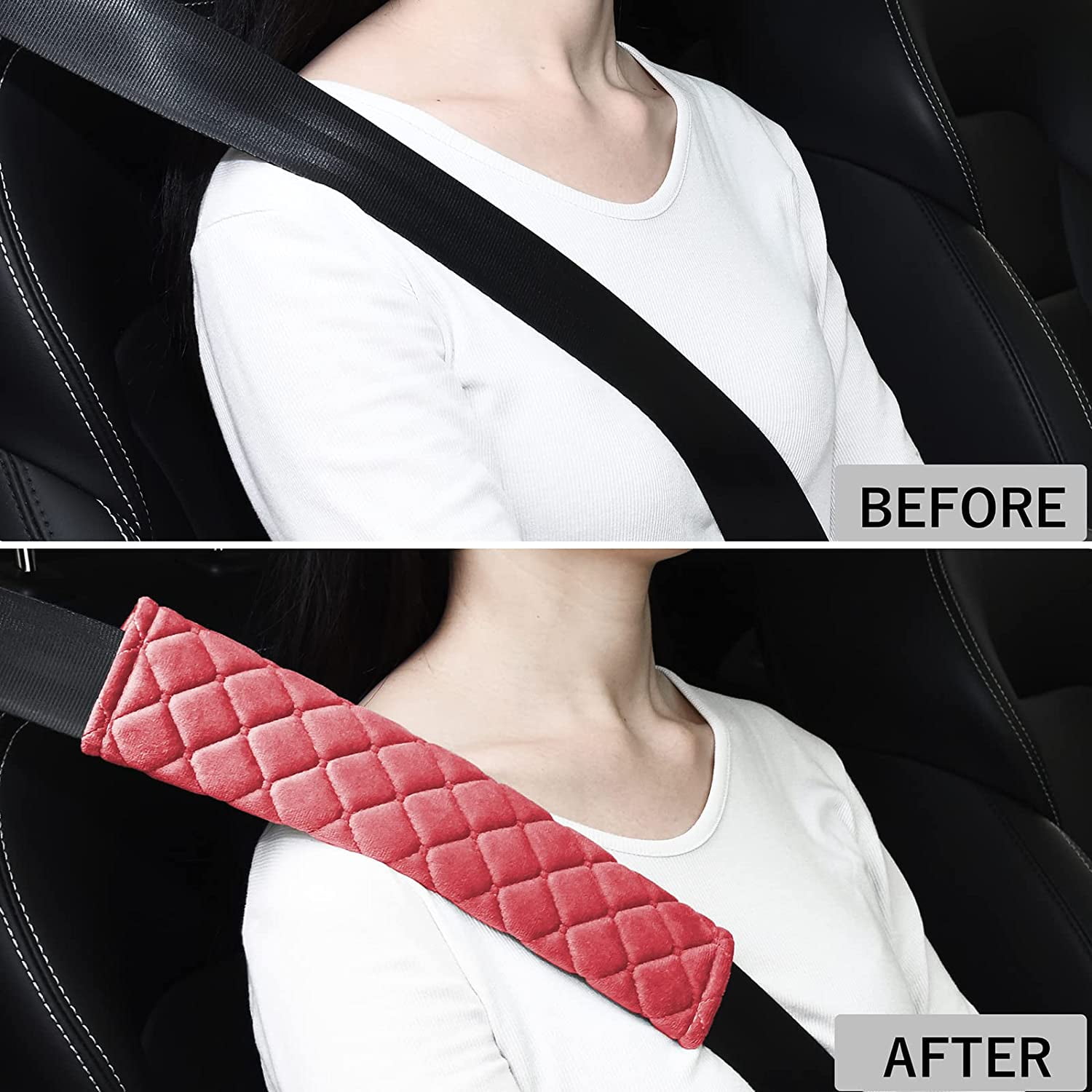 Soft Car Seat Belt Cover Pads Warmer With Usb Cable Covers For Adults And  Children Winter