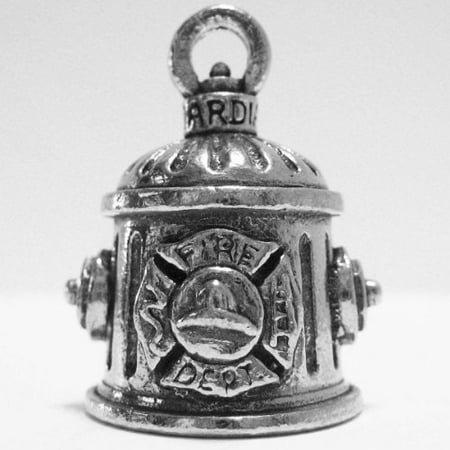 - Guardian Firefighter Fire Hydrant Motorcycle Biker Luck Gremlin Riding Bell or Key Ring