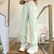 thumbnail image 1 of Pantalones largos para hombre, informales, gruesos, de color liso, cálidos, de lana de cordero, rectos, con bolsillos, de poliéster, 1 of 5