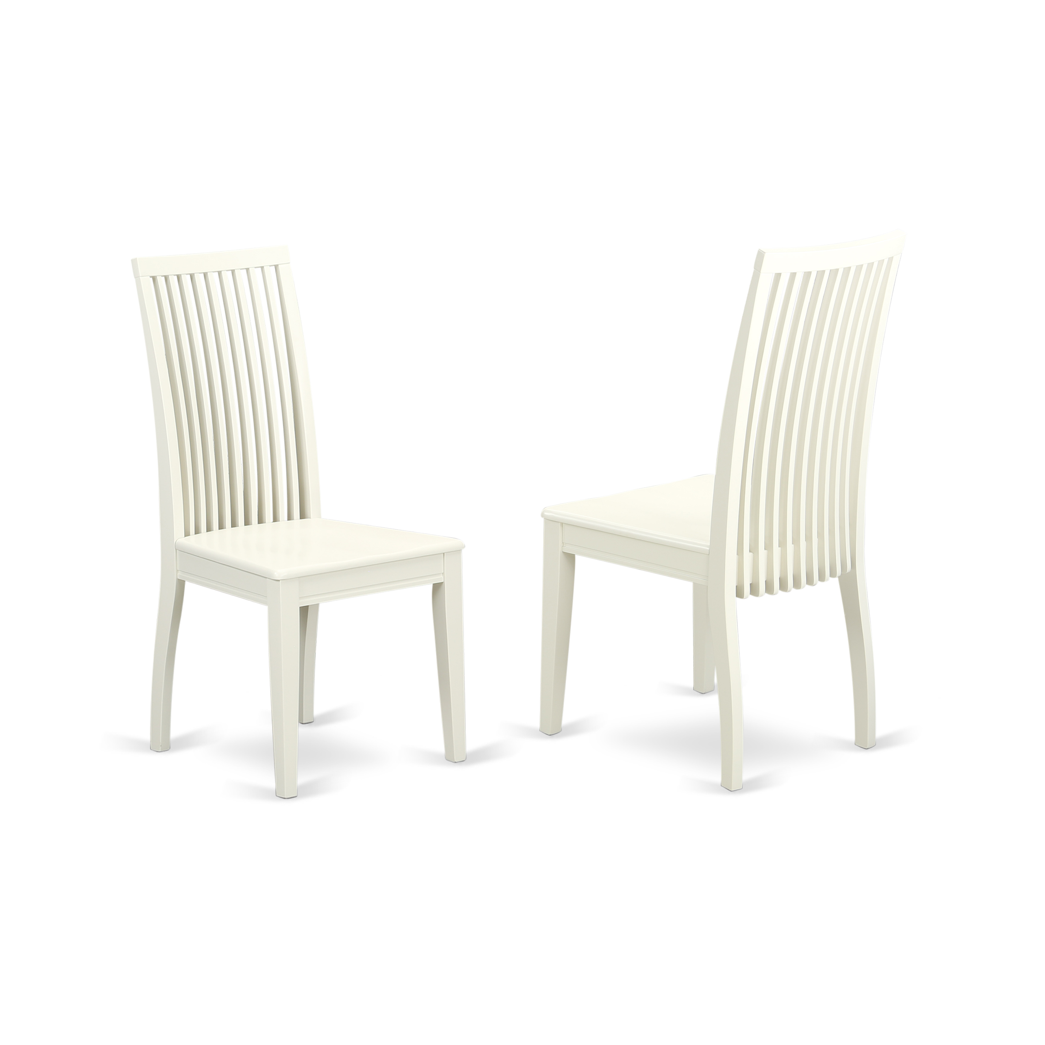 East West Furniture Ipswich Dining chair with slatted back in linen