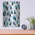 thumbnail image 4 of Luxe Metal Art 'Water Drops I' by Grace Popp, Metal Wall Art, 12"x16", 4 of 9
